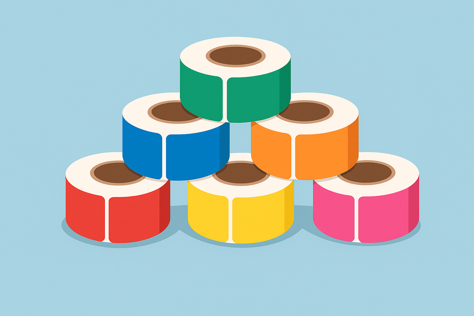 Étiquettes Dymo 11352 colorées – rouleaux compatibles pour la codification couleur
