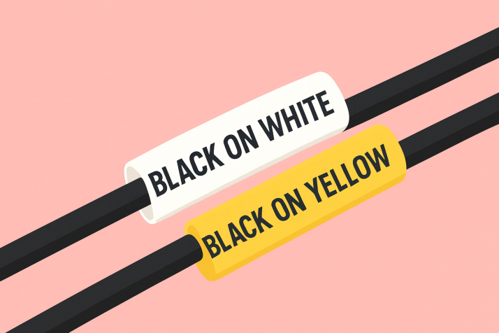 Gaines thermorétractables Dymo – marquage professionnel des câbles