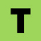 Ruban d'étiquetage compatible Brother Btag-G31 noir sur vert clair 12mm