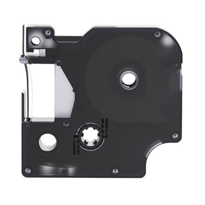 Ruban adhésif compatible Dymo 40917, noir sur rouge, 9 mm