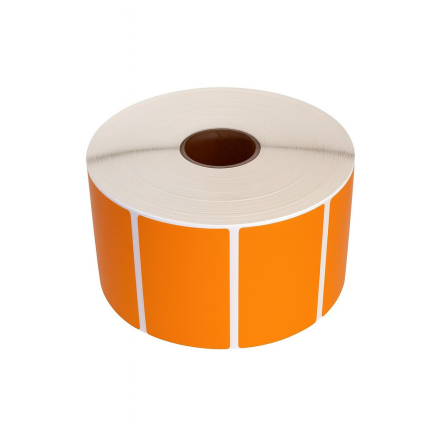 Étiquettes thermiques, 57 x 32 mm, orange, 1500 étiquettes