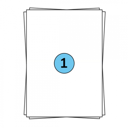 Étiquettes en planches A4 210 x 296 mm, 100 étiquettes