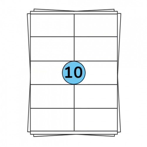 Étiquettes en planches A4 105 x 57 mm, 1 000 étiquettes