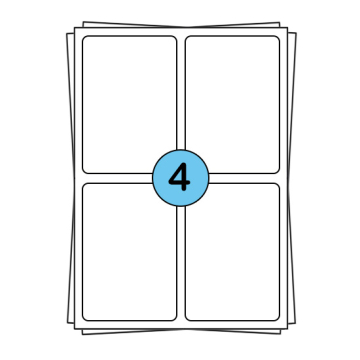 Étiquettes en planches A4