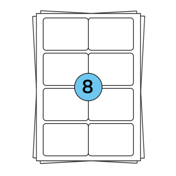 Étiquettes en planches A4