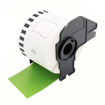 Étiquettes compatibles vertes Brother DK-22205