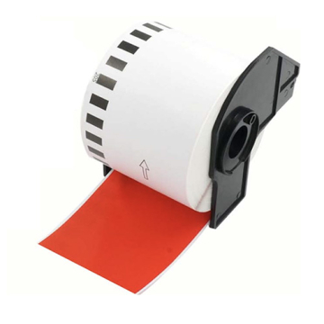 Étiquettes compatibles rouges Brother DK-22205