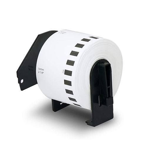 Étiquettes compatibles Brother DK-N55224, 54 mm x 30,48 m
