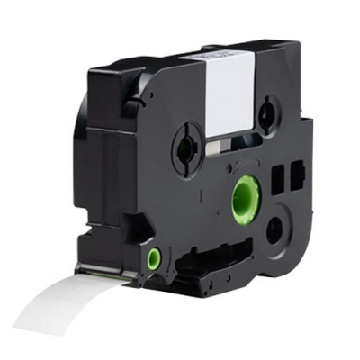 Ruban à lettres compatible Brother TZe-745, blanc sur vert, 18 mm