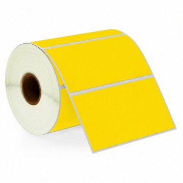 Étiquettes compatibles Zebra 102 x 50 jaunes